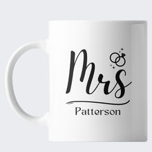 Load image into Gallery viewer, Mr and Mrs coffe cups
